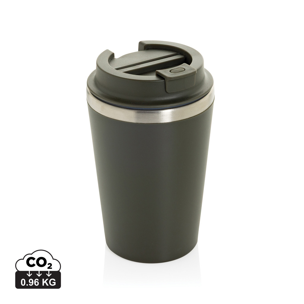 Mug double paroi recyclé à personnaliser 350ml Java Vert 